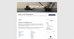 Desktop Screenshot of boatspec.com