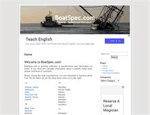 Tablet Screenshot of boatspec.com